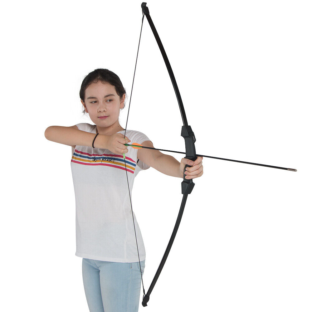 15lbs Archery Takedown Bow and 6x OD 6mm Arrows Set for Kids Teens Youth Hunting Target