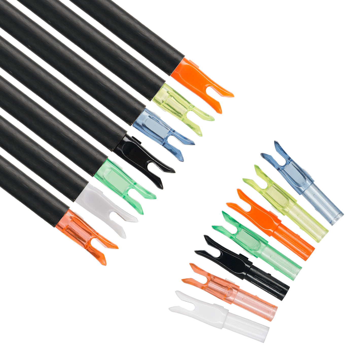 12x 6.2mm Press-in Nocks Fast Shooting