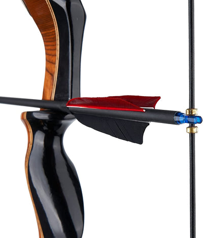 Huntingdoor 20Pcs Bow String Brass Nock Points Clips with Nock Pliers for Compound Recurve Bow Archery Accessories