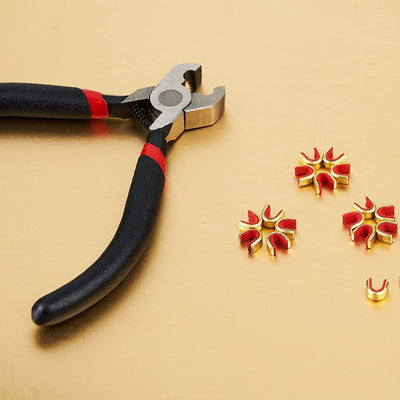 Huntingdoor 20Pcs Bow String Brass Nock Points Clips with Nock Pliers for Compound Recurve Bow Archery Accessories