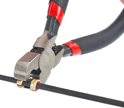 Huntingdoor 20Pcs Bow String Brass Nock Points Clips with Nock Pliers for Compound Recurve Bow Archery Accessories