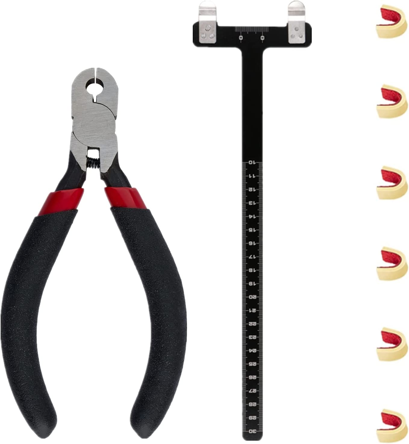 Huntingdoor Nocking Points Pliers Set Bowstring Nocking Point Buckle Clip T Bow Square Ruler For Recurve Takedown Bow