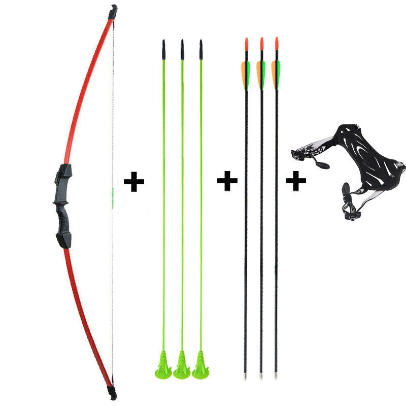 Kids Archery 45" Takedown Bow and 6x Arrows Arm Guard Set Target Practice