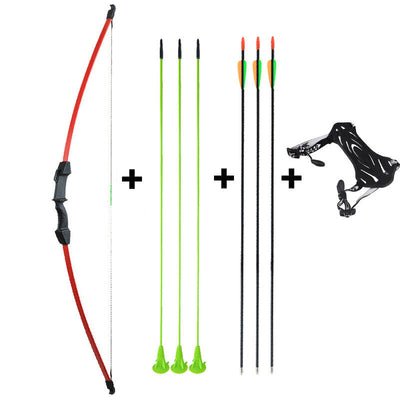 Kids Archery 45" Takedown Bow and 6x Arrows Arm Guard Set Target Practice