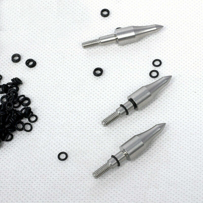 100pcs Broadhead Replacement Rubber Bands O-ring Black Arrowheads Accessories