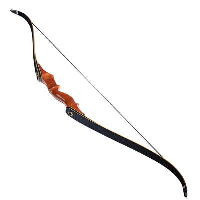 58" Laminated Takedown Archery Bow Red Riser 40/45/50/55/60lbs Stringer Armguard Finter Tab Arrow Rest for Target Hunting