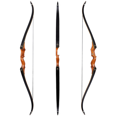58" Laminated Takedown Archery Bow Red Riser 40/45/50/55/60lbs Stringer Armguard Finter Tab Arrow Rest for Target Hunting