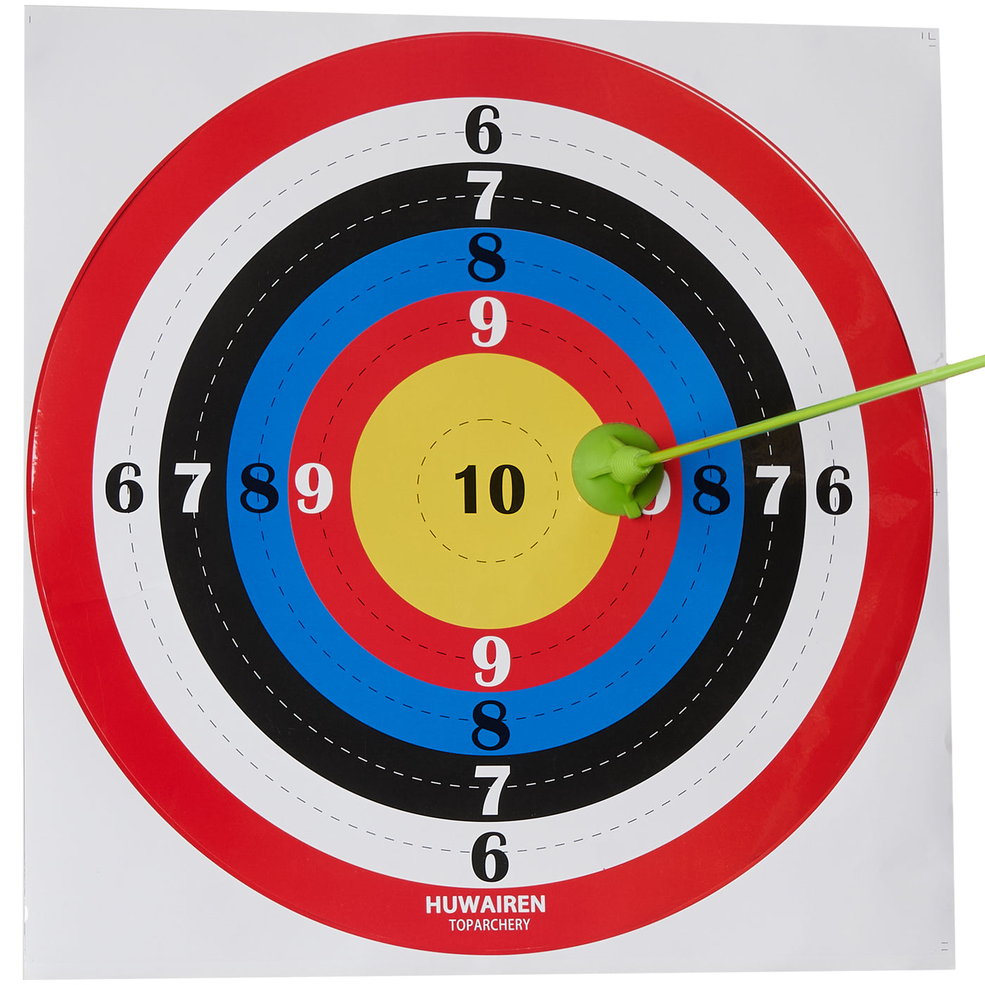 12x TopArchery 40x40cm Adhesive Archery Target Paper Faces Colorful Concentric Circles for Sucker Arrowheads