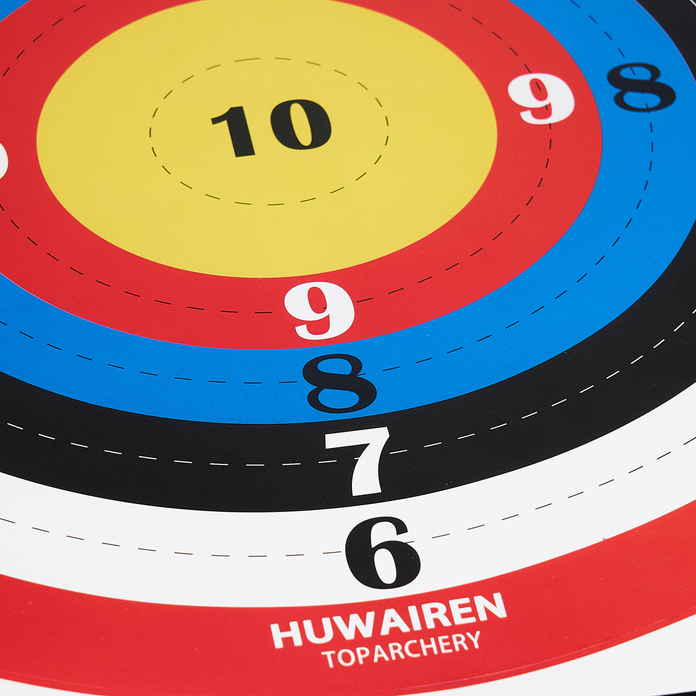 12x TopArchery 40x40cm Adhesive Archery Target Paper Faces Colorful Concentric Circles for Sucker Arrowheads