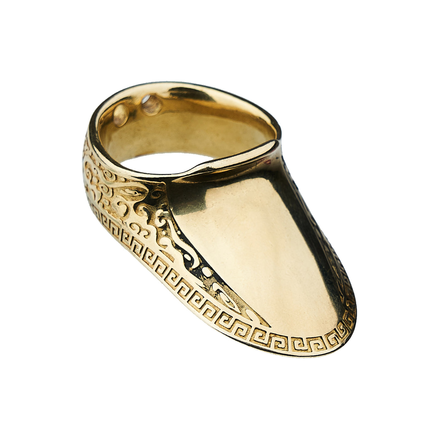 Brass Archery Thumb Ring For Traditional Mongolian Horse Bow Shooting