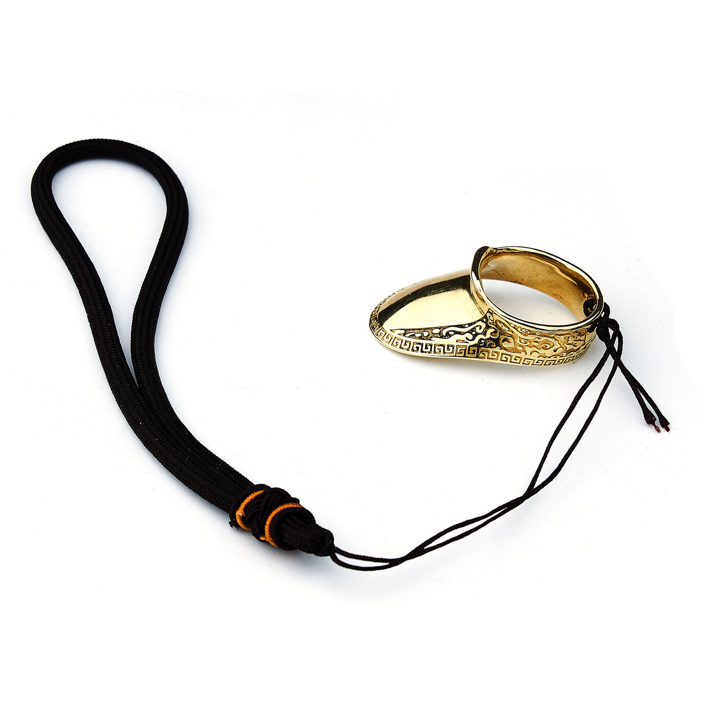 Brass Archery Thumb Ring For Traditional Mongolian Horse Bow Shooting